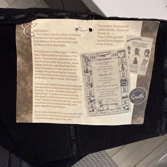 NWT SCULLY boho suede leather fringe midi wrap skirt in black size large - Picture 8 of 10